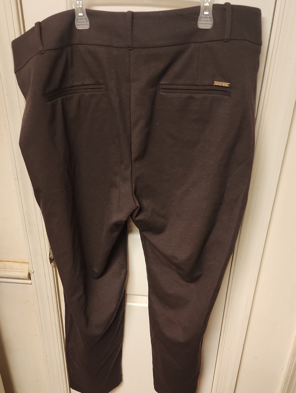 BNWT Brown Michael Kors Straight Leg Pant - Picture 3 of 3